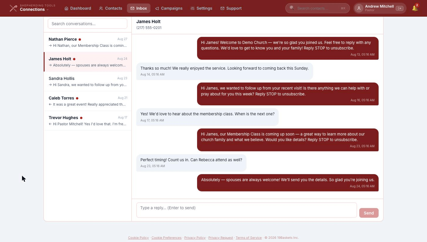 Connections inbox