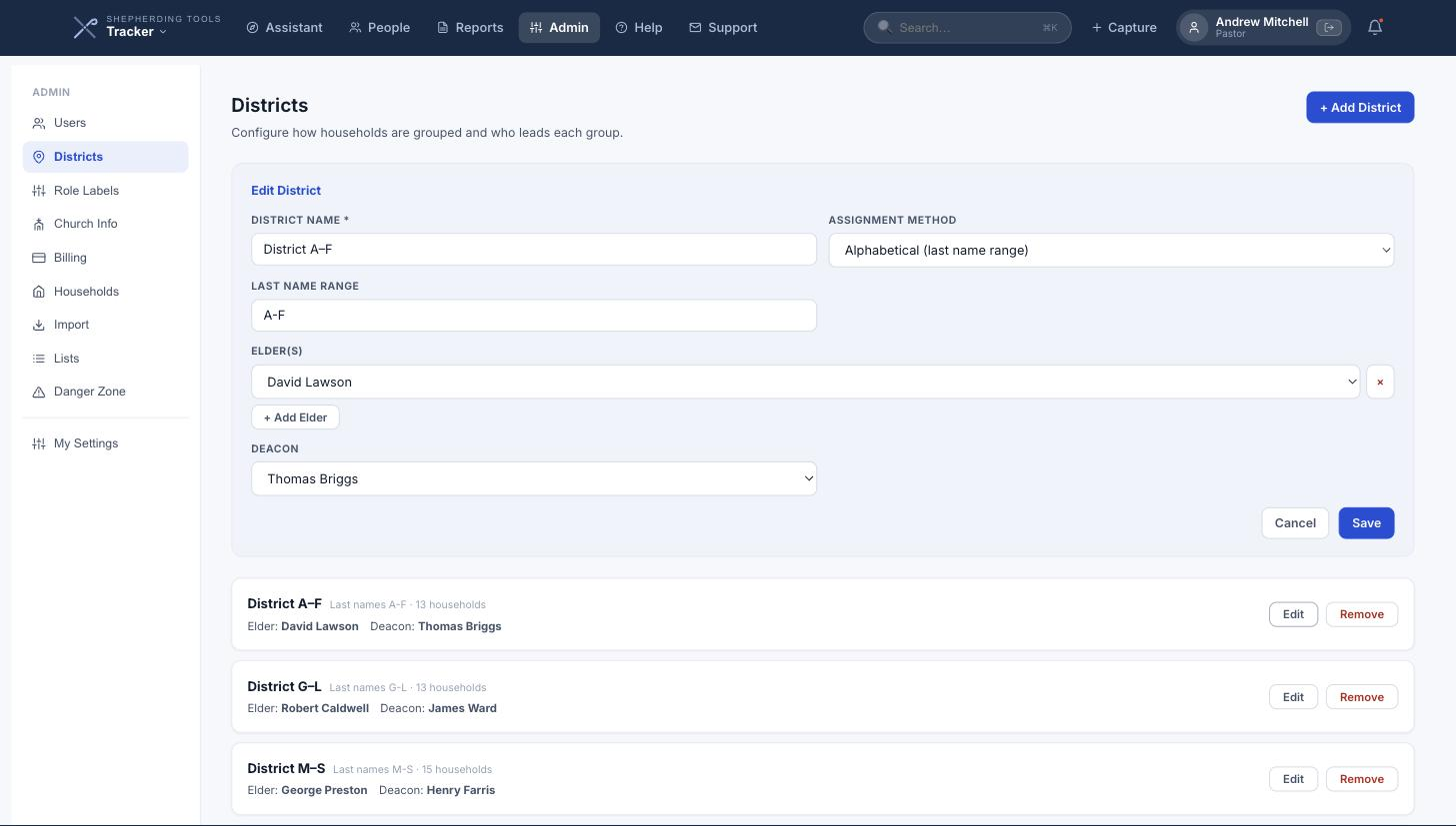 The Districts editor