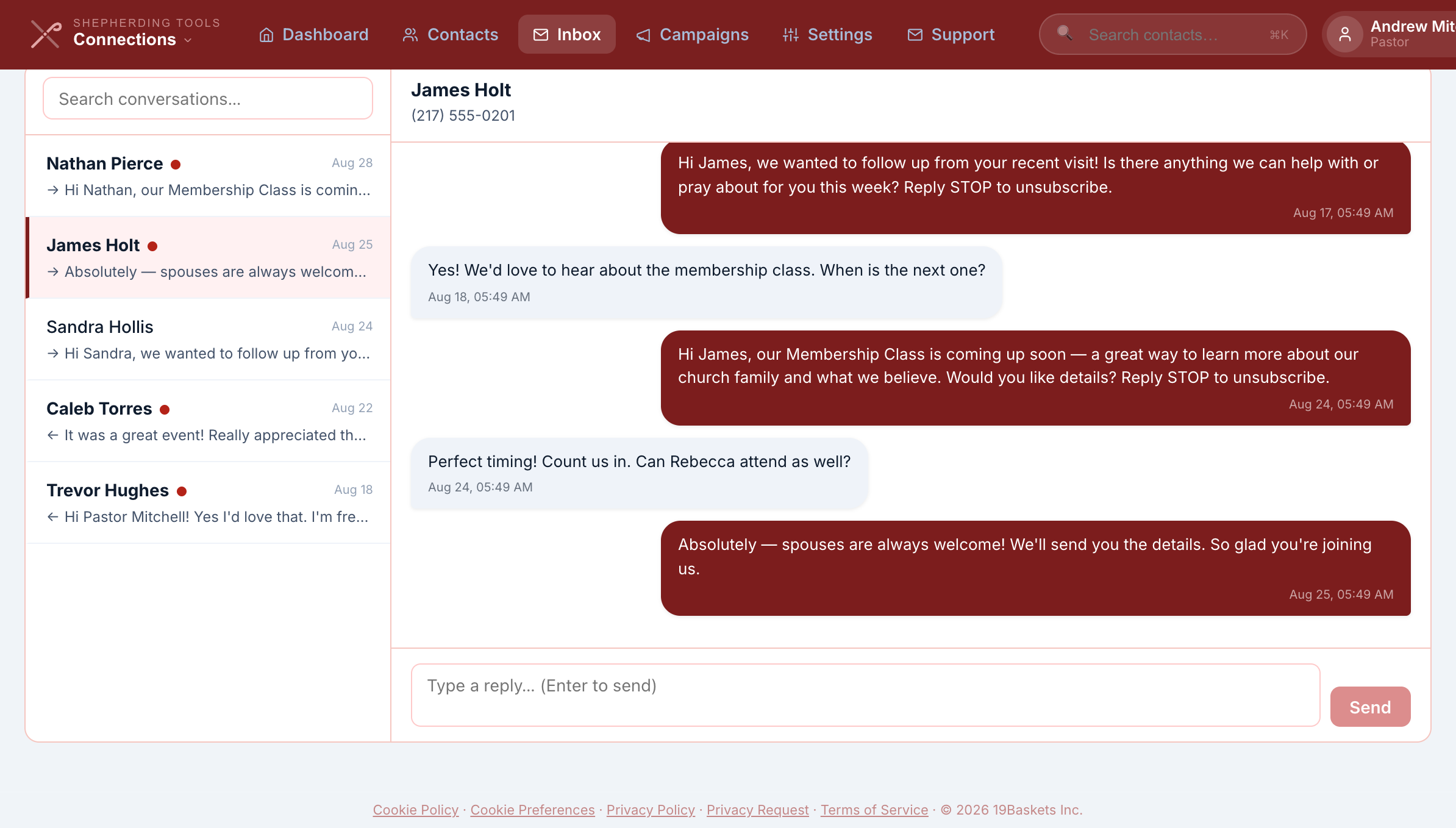 Shepherding Connections screenshot